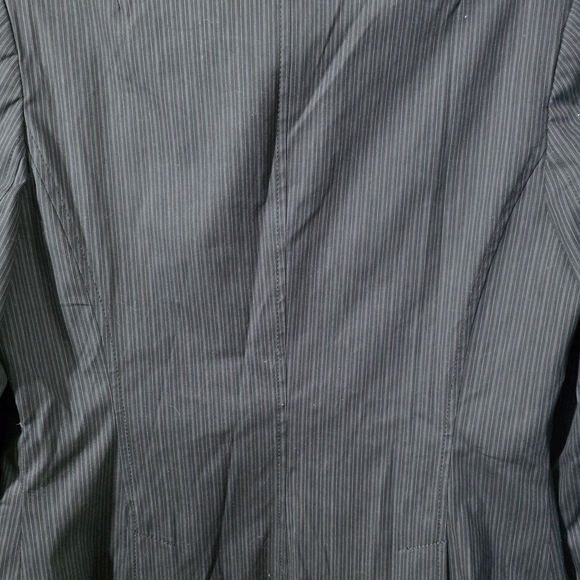 Banana Republic Charcoal Blue Pinstripe Jacket New Sz 8 - Picture 7 of 8